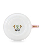 GINORI 1735 porcelain Colonna Diva Rosa teacup, UK version