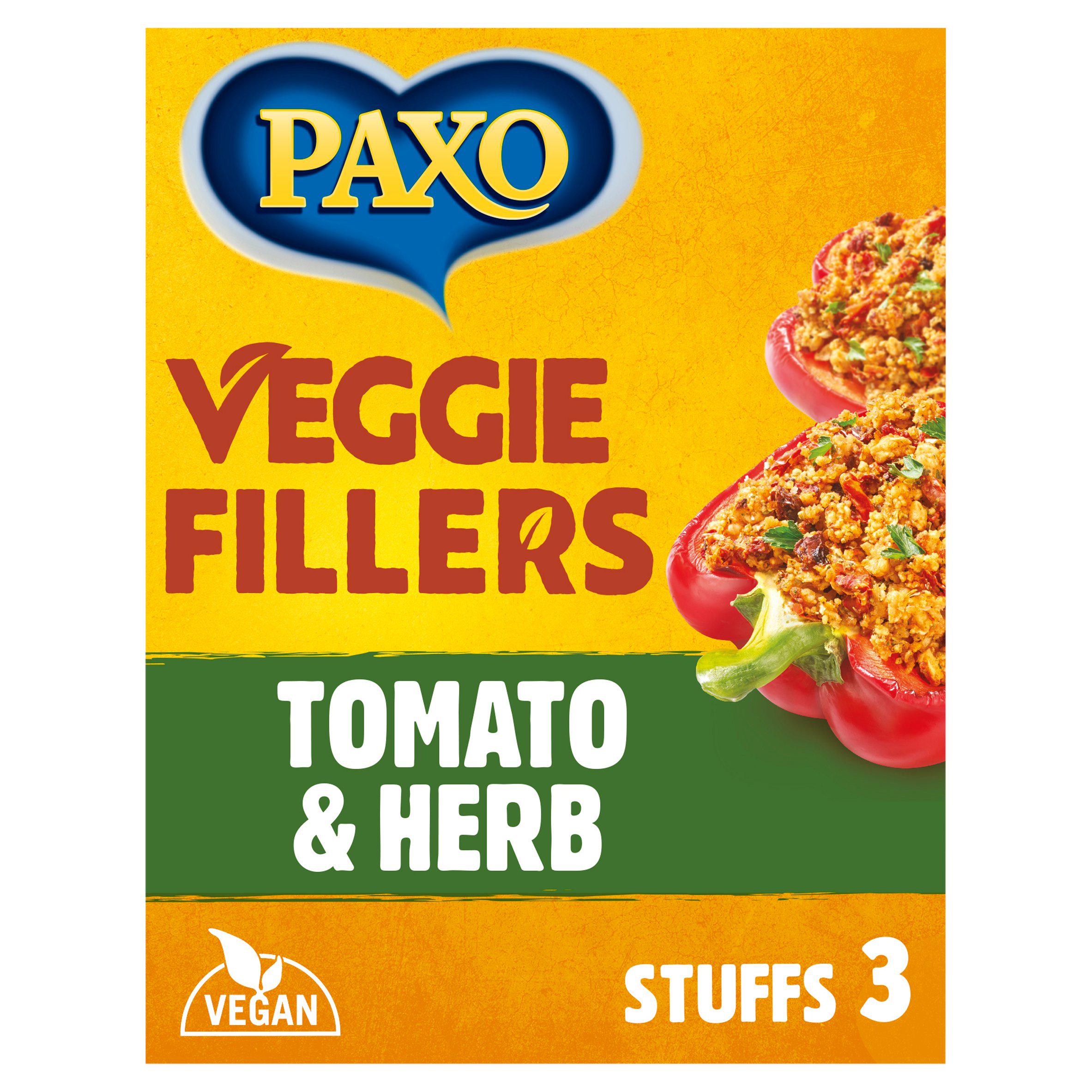 Paxo Veggie Fillers Tomato & Herb 120g GOODS Sainsburys   