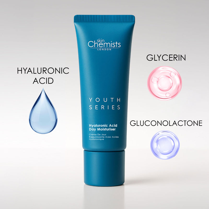 skinChemists hyaluronic acid day moisturiser 50ml, imported from the UK