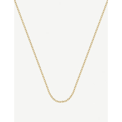 selfridges Monica Vinader 18ct Yellow Gold-Plated Vermeil Sterling Silver Rolo Neck Chain 81cm- Buy online at McGrocer