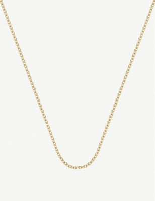 Monica Vinader 18ct gold vermeil chain necklace 81cm (British brand)