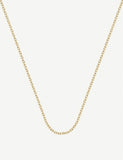 Monica Vinader 18ct gold vermeil chain necklace 81cm (British brand)