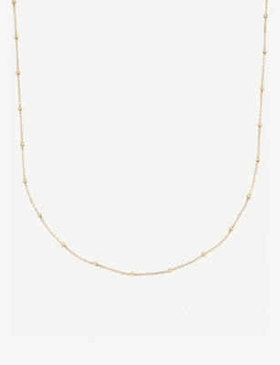 Monica Vinader 18ct gold-plated vermeil silver chain necklace - British product