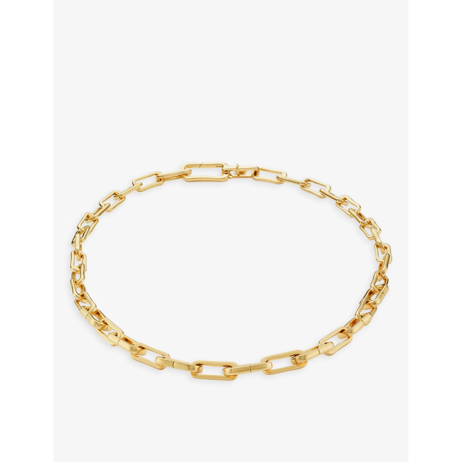 Monica Vinader gold-vermeil charm necklace 47cm, UK version