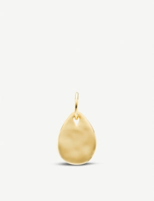 Monica Vinader Ziggy mini yellow-gold vermeil pendant, UK version