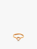 Monica Vinader 18ct yellow gold vermeil moonstone ring, imported from the UK