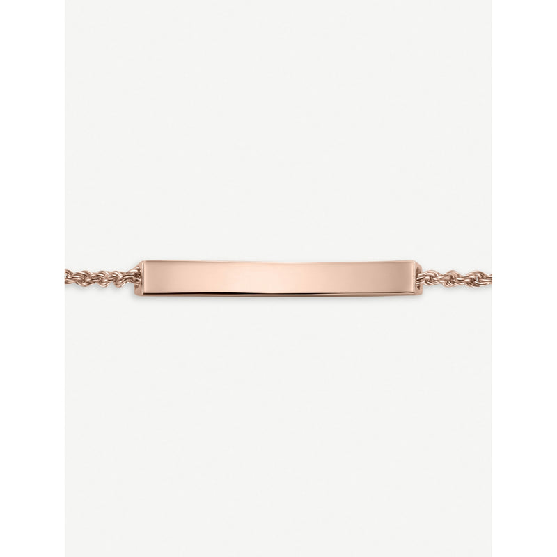 Monica Vinader 18ct rose gold-plated pavé diamond bracelet - British product
