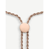 Monica Vinader 18ct rose gold-plated pavé diamond bracelet - British product