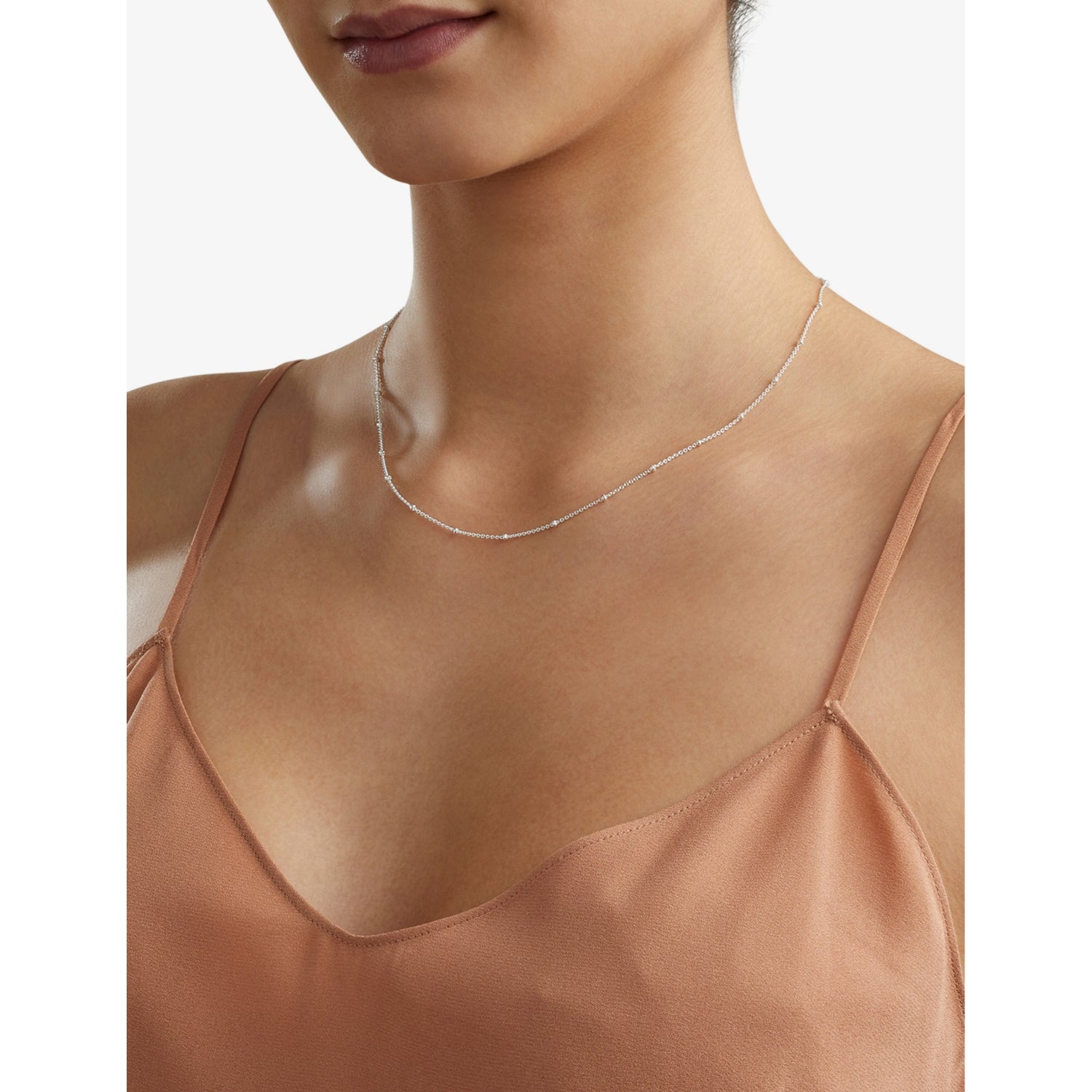 Monica Vinader sterling silver chain necklace 18 inch, UK version