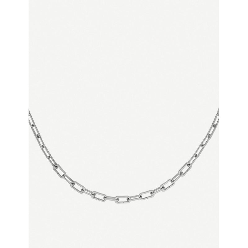 Monica Vinader Alta Capture Charm silver link necklace - British product
