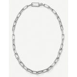 Monica Vinader Alta Capture Charm silver link necklace - British product