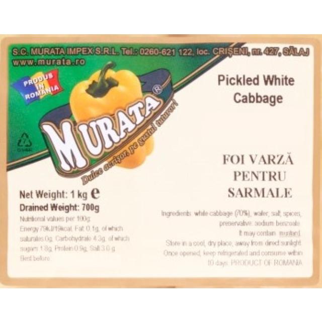 Murata Pickled Cabbage Leaves   1kg