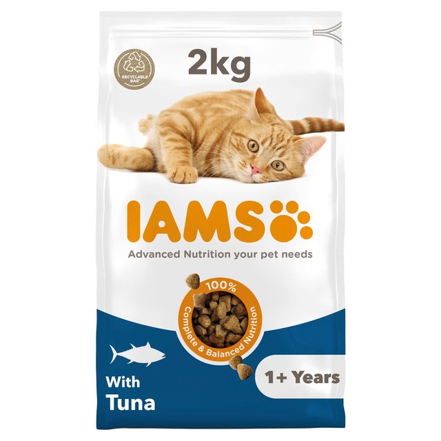 IAMS Adult Dry Cat Food Tuna   2kg GOODS M&S   