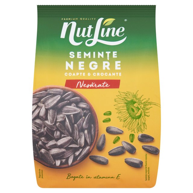 NutLine Black Sunflower Seeds Unsalted   300g