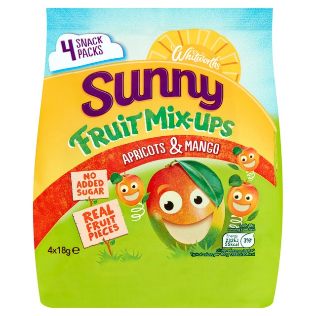 Whitworths Sunny Mix Ups Apricot and Mango   4 x 18g GOODS M&S   