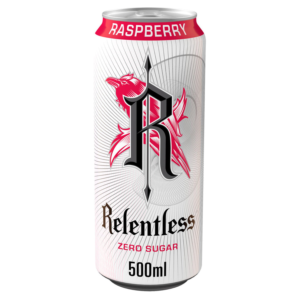 Relentless Raspberry Zero Energy Drink 500ml