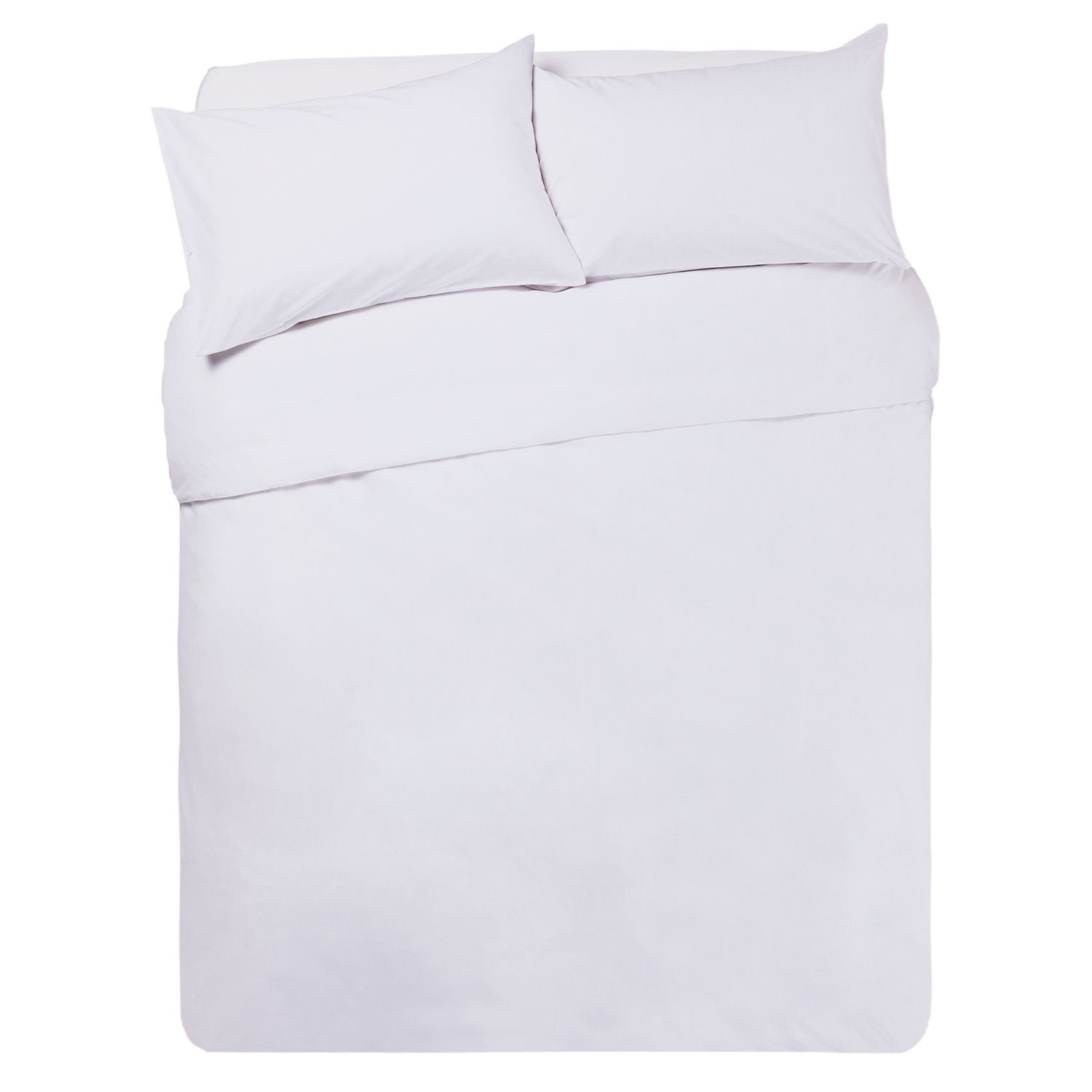 Habitat Easycare Plain White Bedding Set - Double