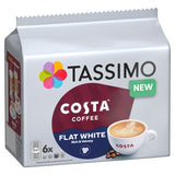 Tassimo Costa Flat White Coffee Pods   6 per pack GOODS M&S   