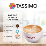 Tassimo Costa Flat White Coffee Pods   6 per pack GOODS M&S   