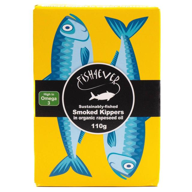 Fish 4 Ever Smoked Kippers in organic rapeseed oil   110g