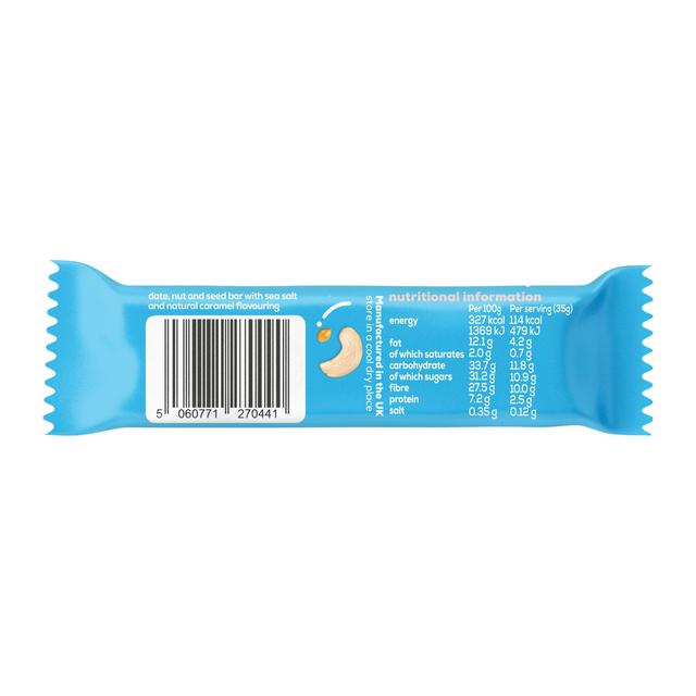 The Gut Stuff Sea Salt & Caramel High Fibre Fruit & Nut Bar   35g