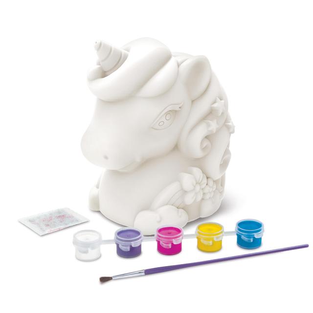 KidzMaker Paint Your Own Glitter Unicorn Bank