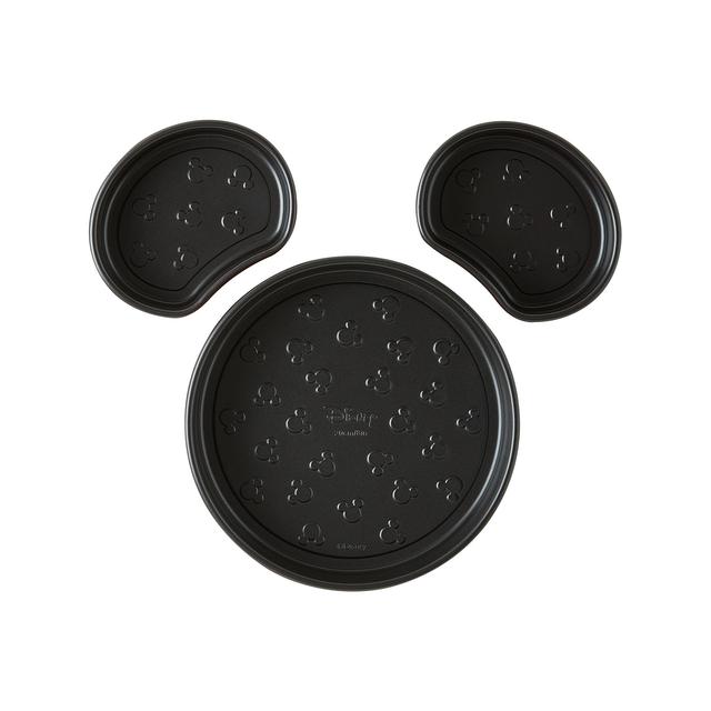 Prestige Disney Bake with Mickey Head Cake Tin Set 3pce   3 per pack GOODS M&S   