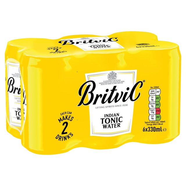 Britvic Indian Tonic Water   6 x 330ml GOODS M&S   