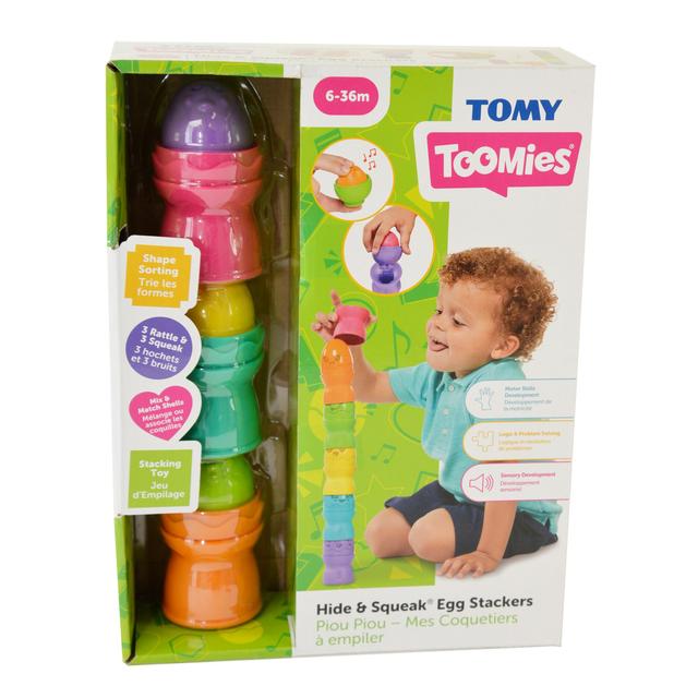 Tomy Hide & Squeak Egg Stackers GOODS M&S   