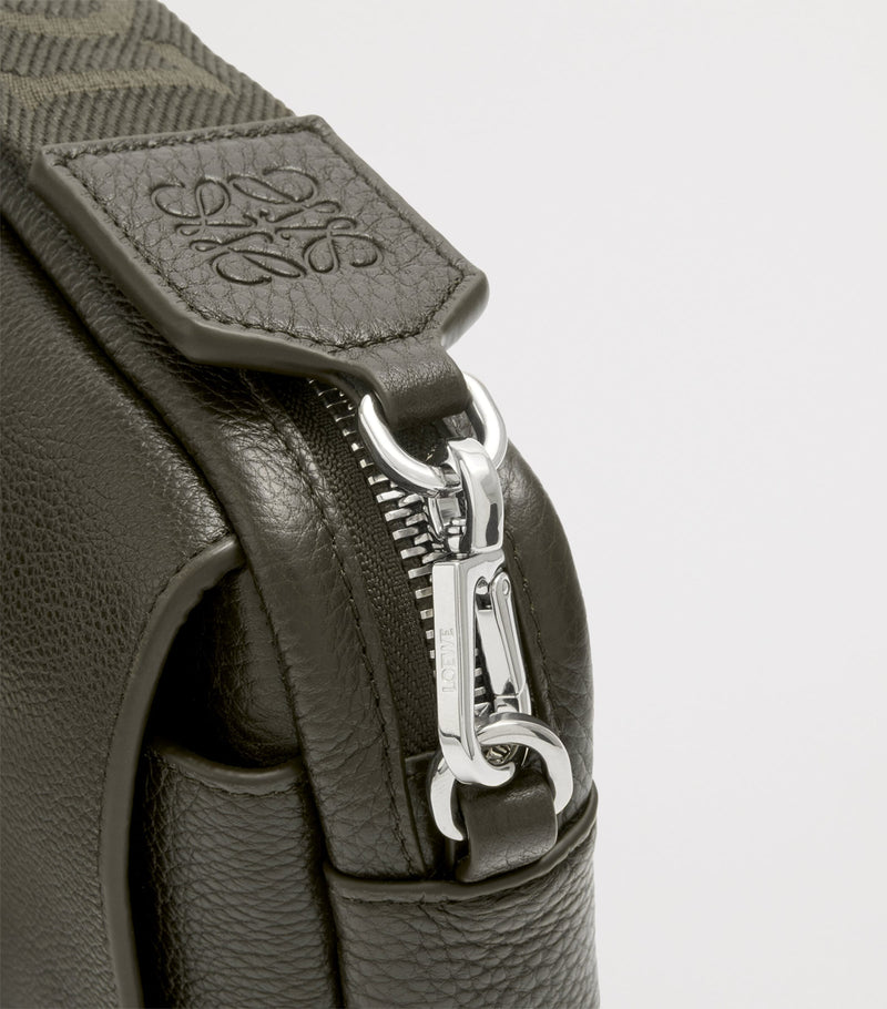 LOEWE Small Leather Pebble Messenger Bag, imported from the UK