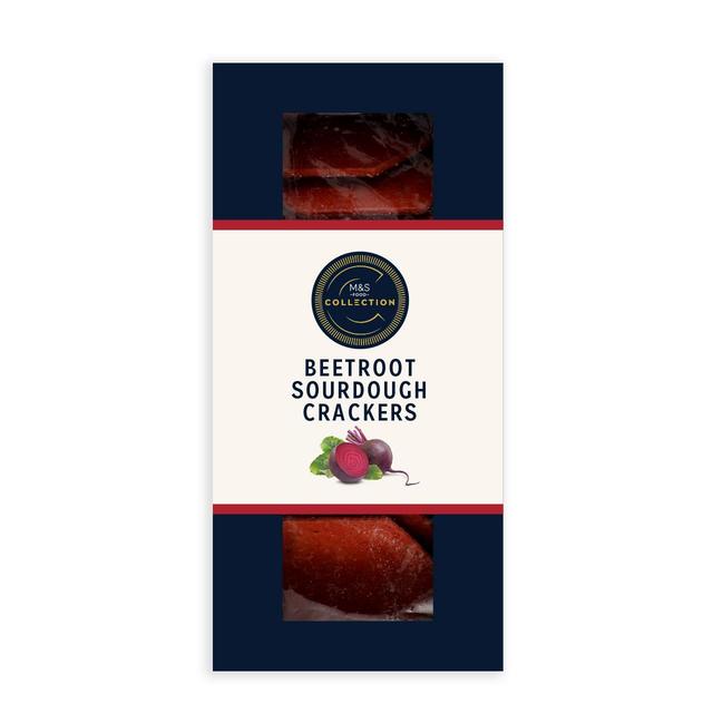 M&S Beetroot Sourdough Crackers   130g