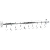 Argos Home chrome rail with 10 hooks for kitchen, UK version