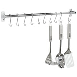 Argos Home chrome rail with 10 hooks for kitchen, UK version