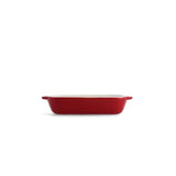 KitchenAid Empire Red Medium 26cm Stoneware Dish with Bamboo Lid GOODS M&S   