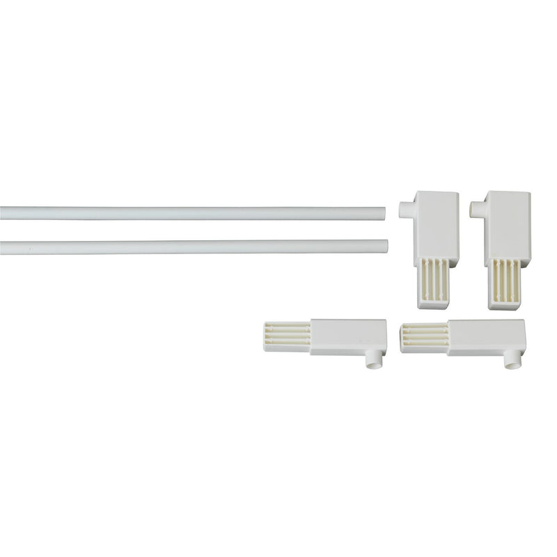 White extra tall pet gate extension pack (British brand)