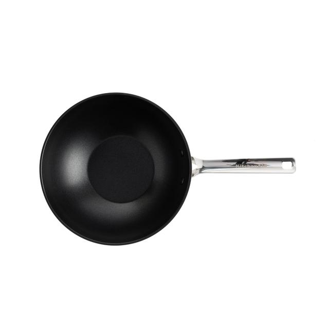 KitchenAid Stainless Steel Ceramic Non-Stick 28cm/3.6 Litre Wok GOODS M&S   