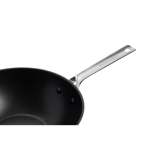 KitchenAid Stainless Steel Ceramic Non-Stick 28cm/3.6 Litre Wok GOODS M&S   