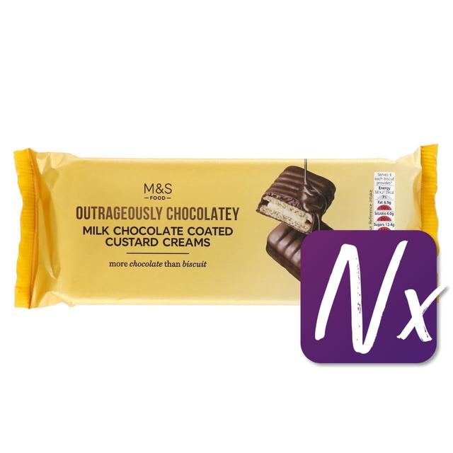 M&S Milk Chocolate Coated Custard Cream   162g