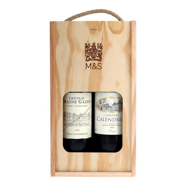 M&S Bordeaux Red Wine Gift Box   150cl GOODS M&S   