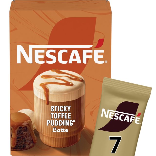 Nescafe Gold Frothy Coffee Sticky Toffee Pudding    7 per pack GOODS M&S   