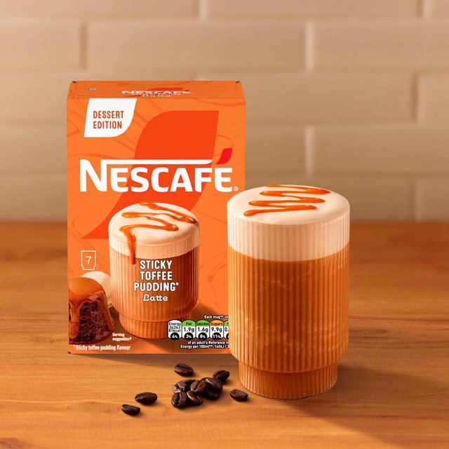 Nescafe Gold Frothy Coffee Sticky Toffee Pudding    7 per pack GOODS M&S   