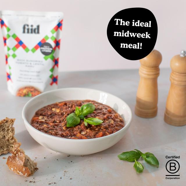 Fiid Sundried Tomato & Lentil Ragu   275g GOODS M&S   