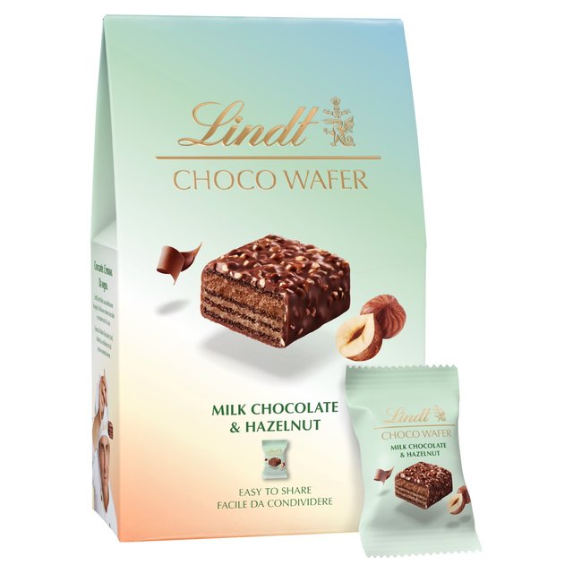 Lindt CHOCO WAFER Milk Chocolate & Hazelnut Sharing Box   135g