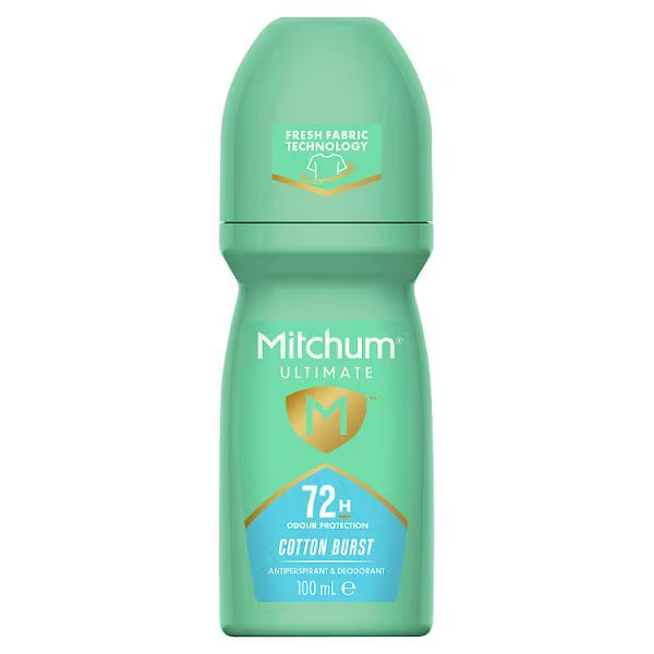 Mitchum Ultimate Deodorant Cotton Burst Roll On 100ml, imported from the UK