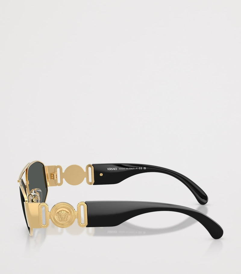 Versace VE2287 rectangular metal sunglasses - British product