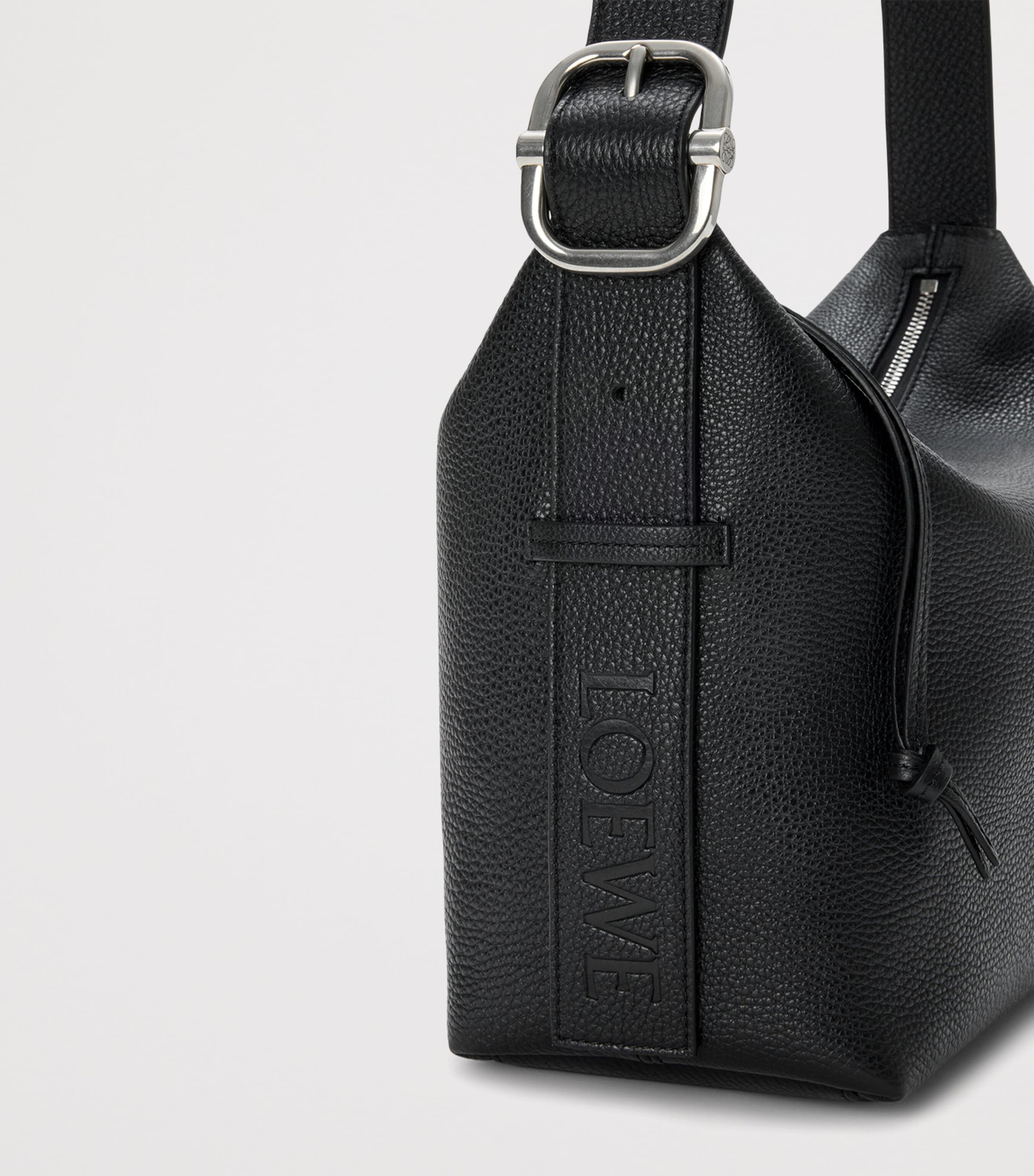 LOEWE mini Loop shoulder bag in leather, imported from the UK