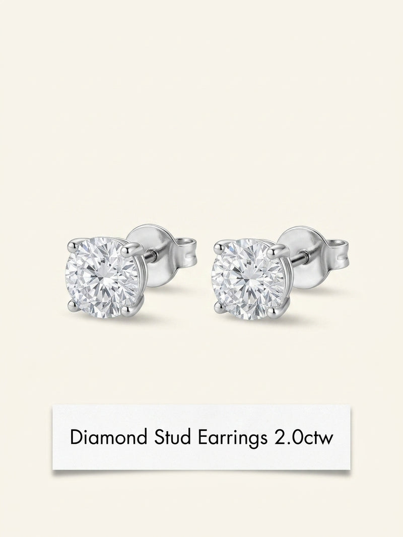Cartier Panthère de Cartier diamond stud earrings 0.61ct, imported from the UK
