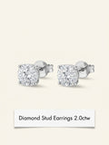 Cartier Panthère de Cartier diamond stud earrings 0.61ct, imported from the UK