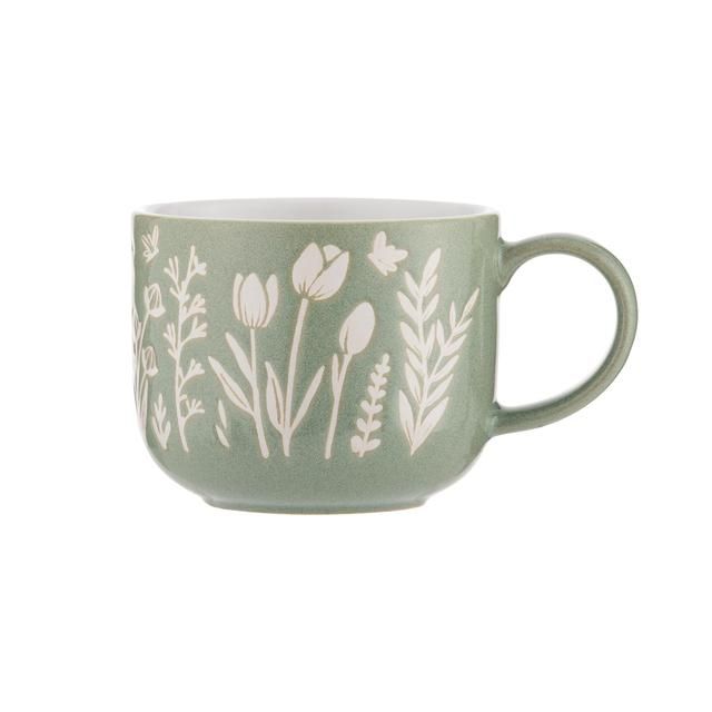 Mason Cash In the Meadow Green Tulip Mug GOODS M&S   