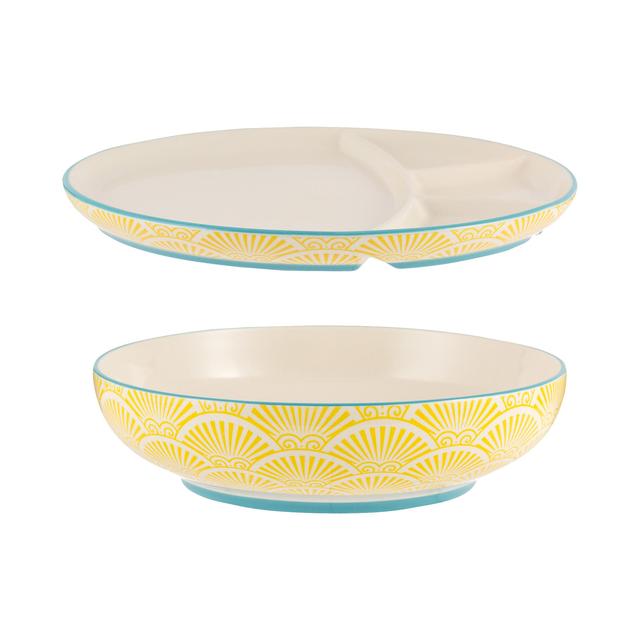 Typhoon World Foods Multi-Cuisine Bowl and Divider Plate